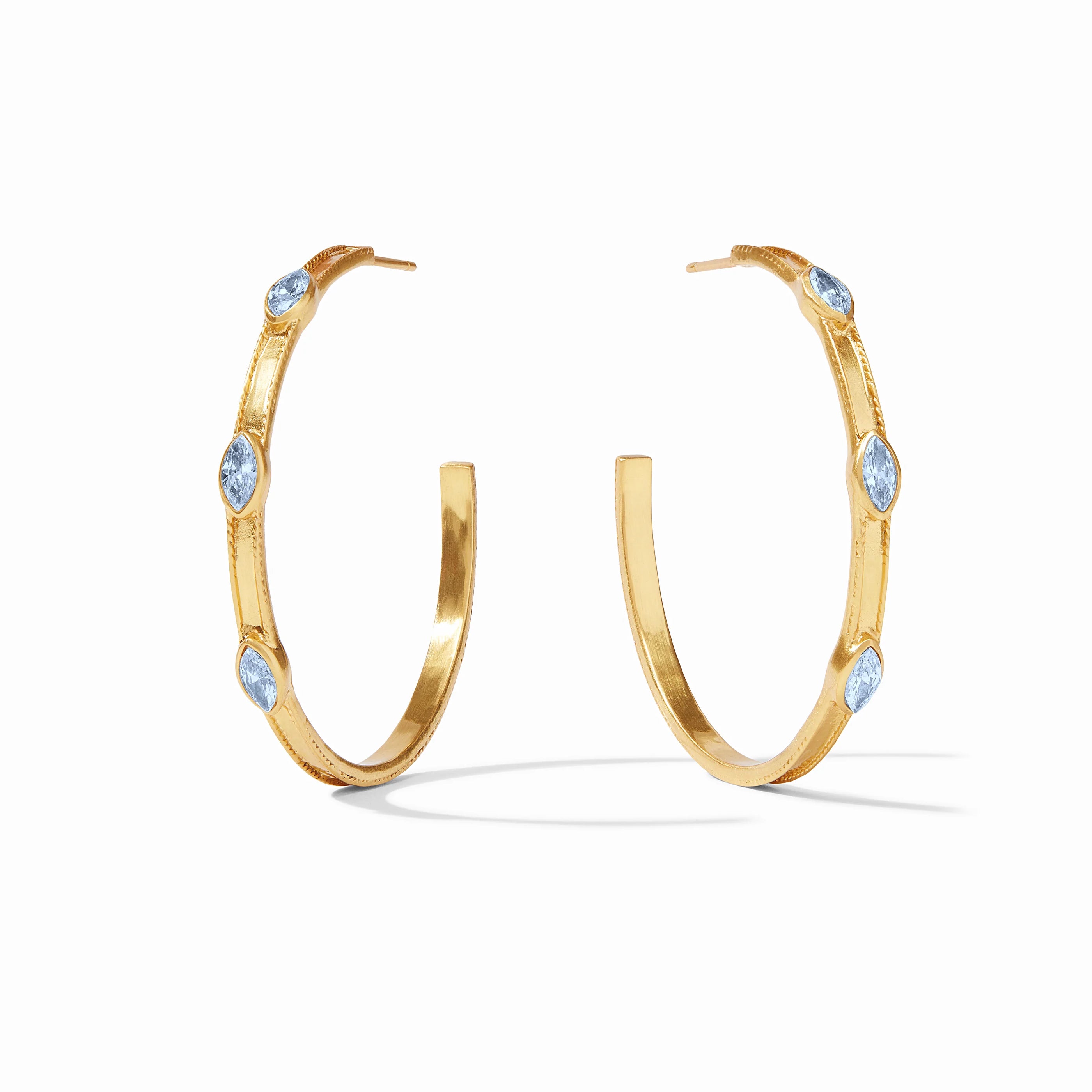 Julie Vos - Monaco Hoop, Chalcedony Blue / Large