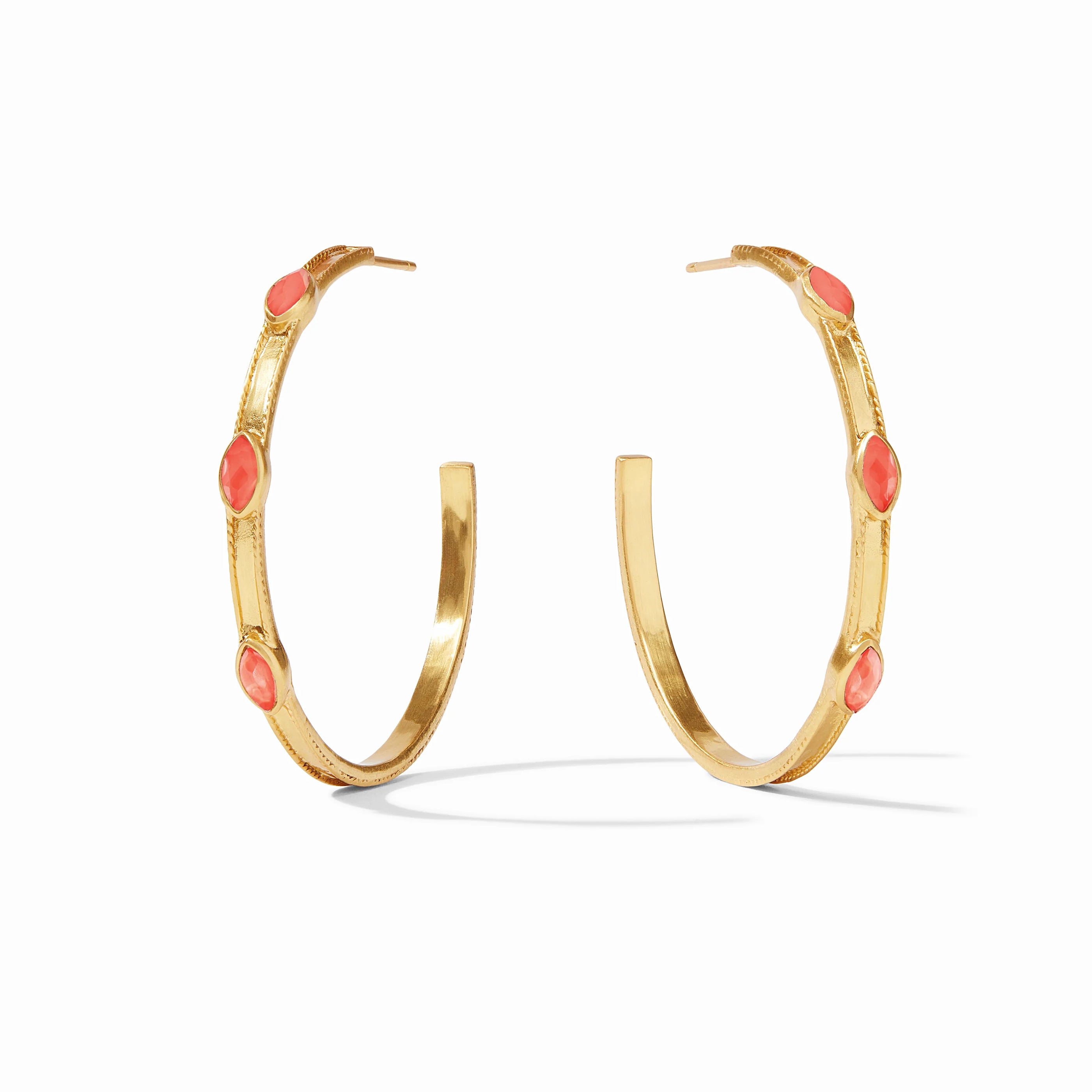 Julie Vos - Monaco Hoop, Iridescent Coral / Large