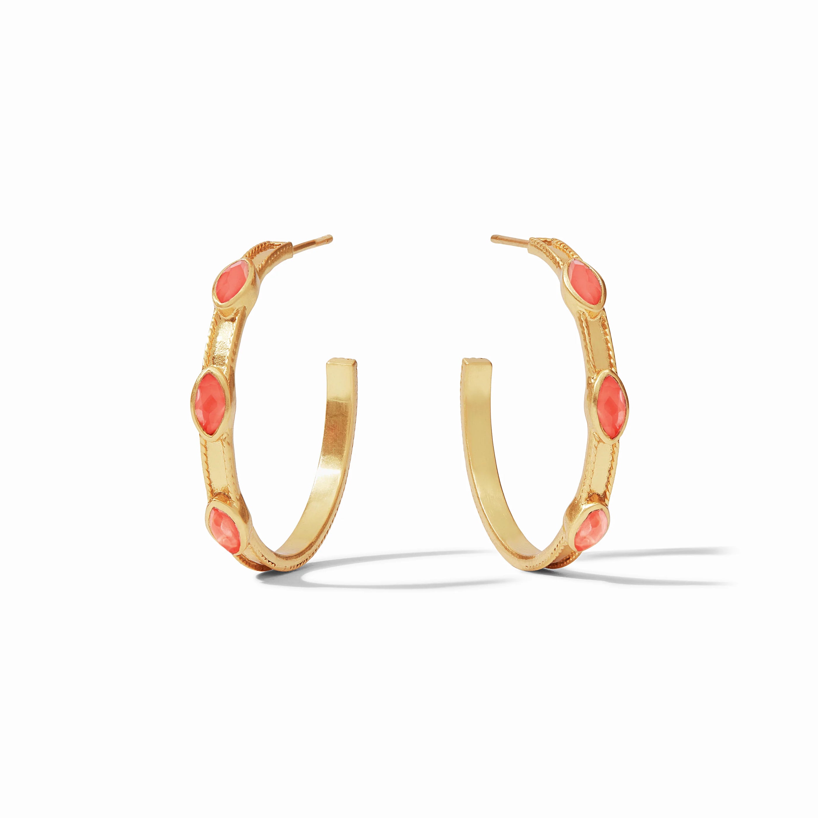 Julie Vos - Monaco Hoop, Iridescent Coral / Medium