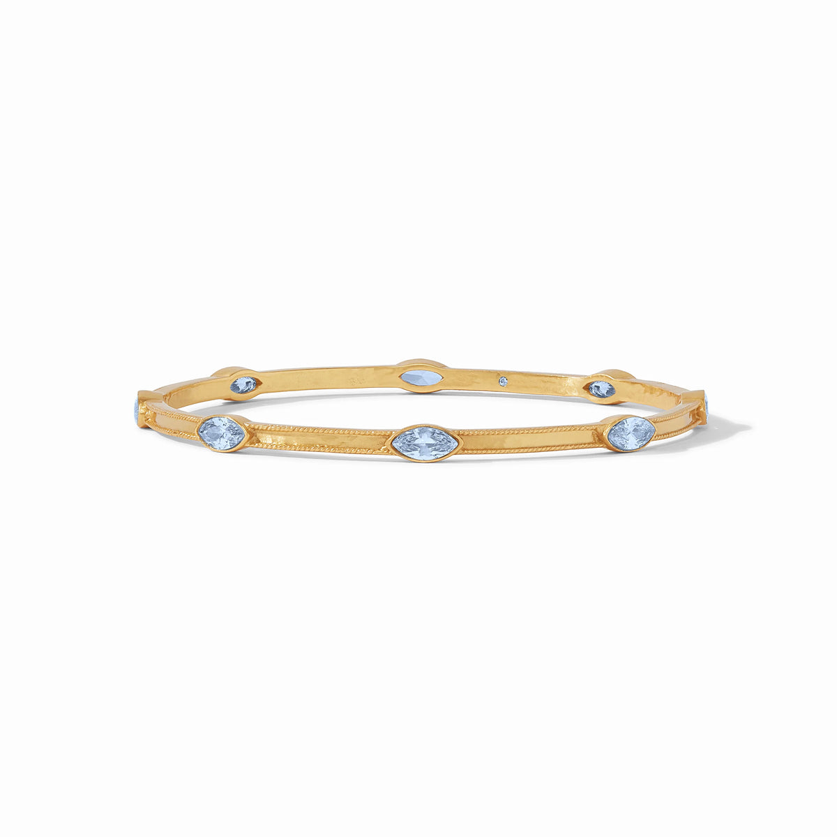 Julie Vos - Monaco Bangle, Chalcedony Blue / Large