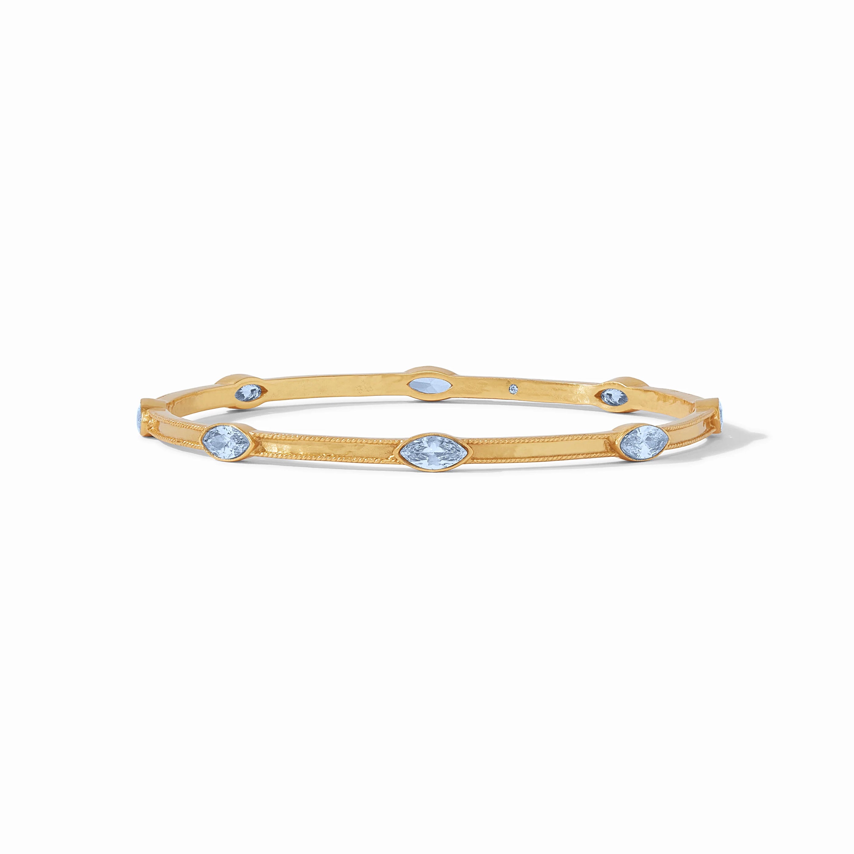 Julie Vos - Monaco Bangle, Chalcedony Blue / Large