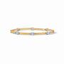 Julie Vos - Monaco Bangle, Chalcedony Blue / Large