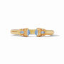 Julie Vos - Monaco Demi Cuff, Iridescent Chalcedony Blue