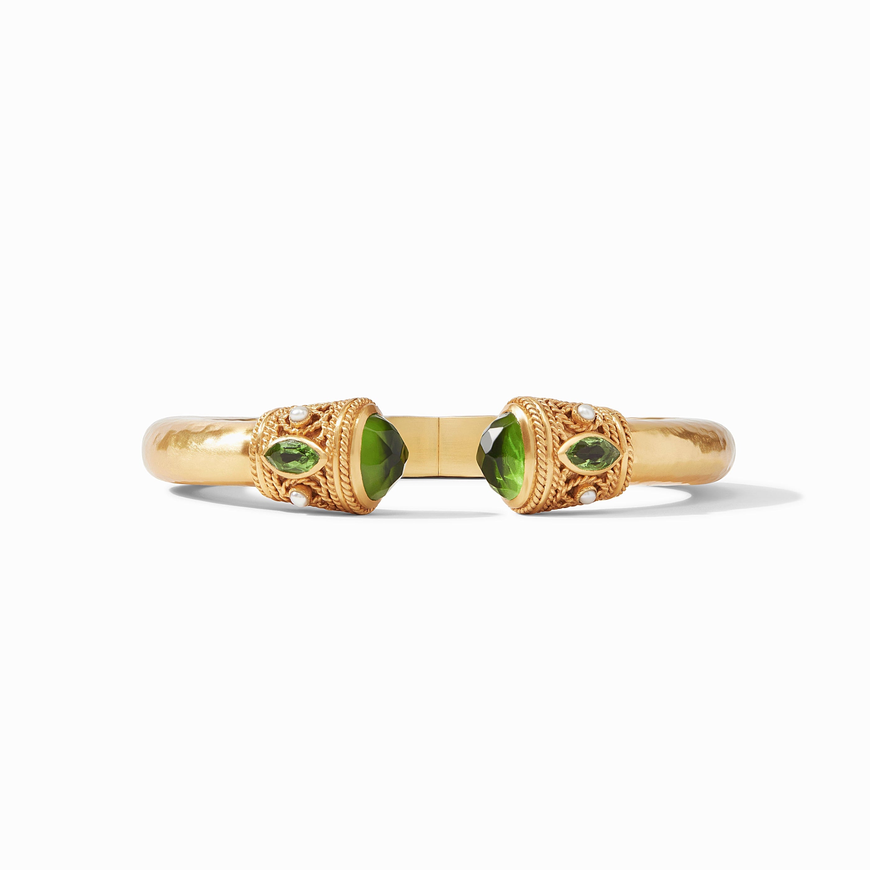 Julie Vos - Monaco Demi Cuff, Iridescent Jade Green
