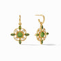 Julie Vos - Monaco Hoop &amp; Charm Earring, Iridescent Jade Green