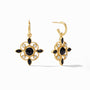 Julie Vos - Monaco Hoop &amp; Charm Earring, Obsidian Black