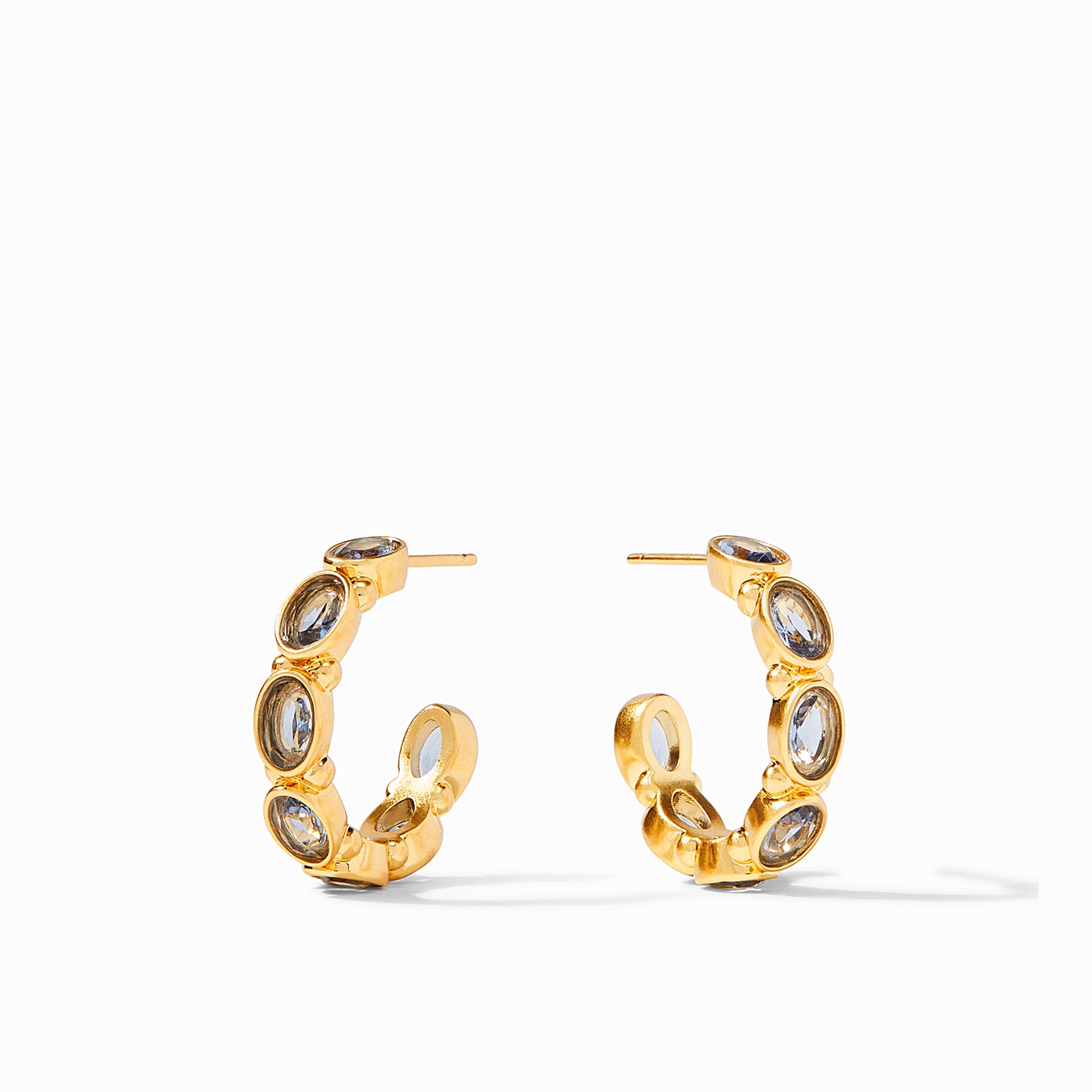 Julie Vos - Mykonos Hoop, Charcoal Blue / Small, back in stock