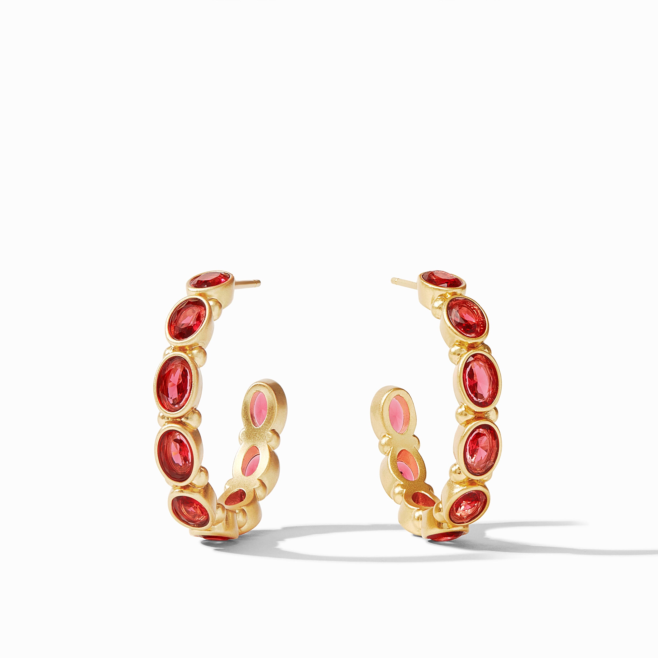 Julie Vos - Mykonos Hoop, Ruby Red / Medium