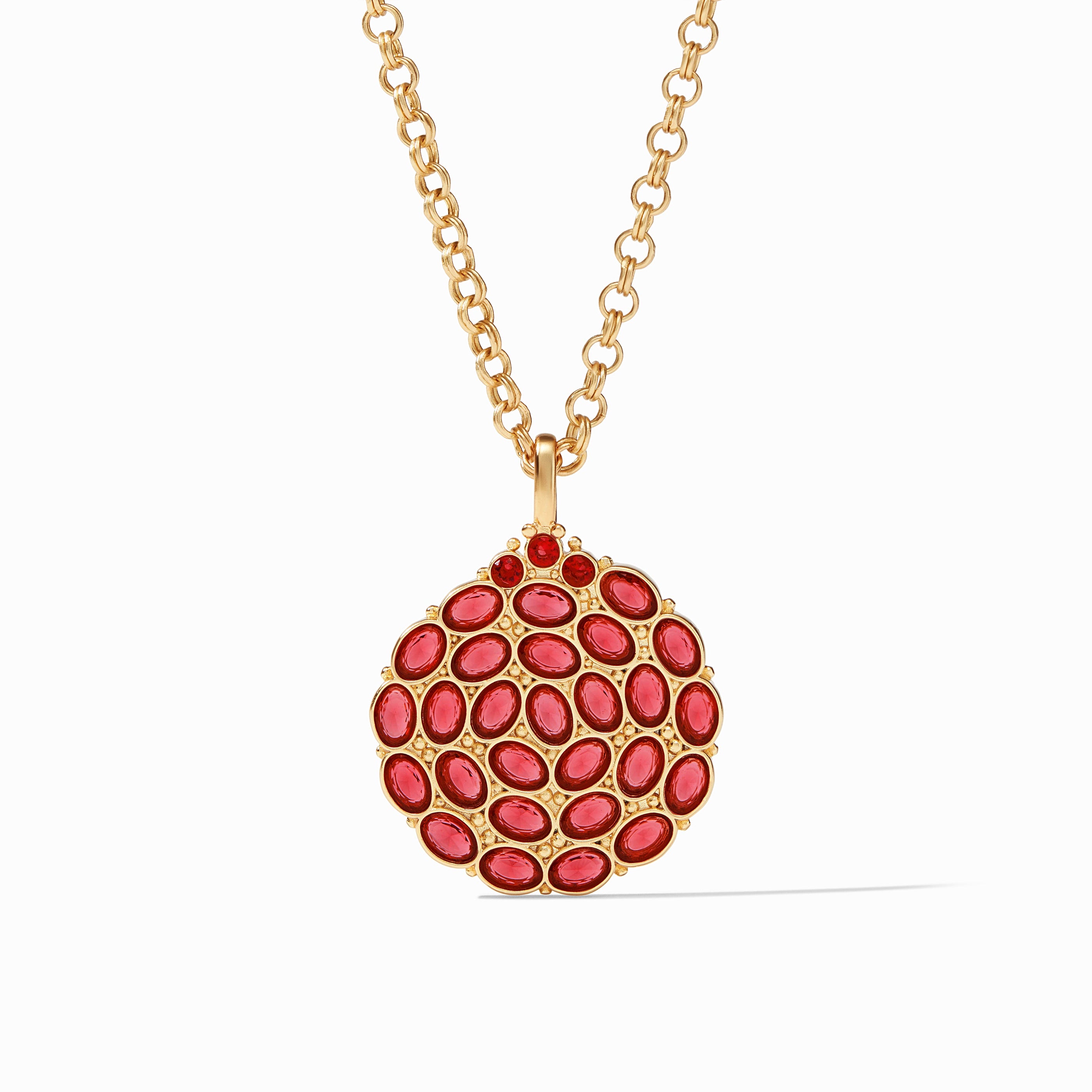 Julie Vos - Mykonos Pendant, Ruby Red