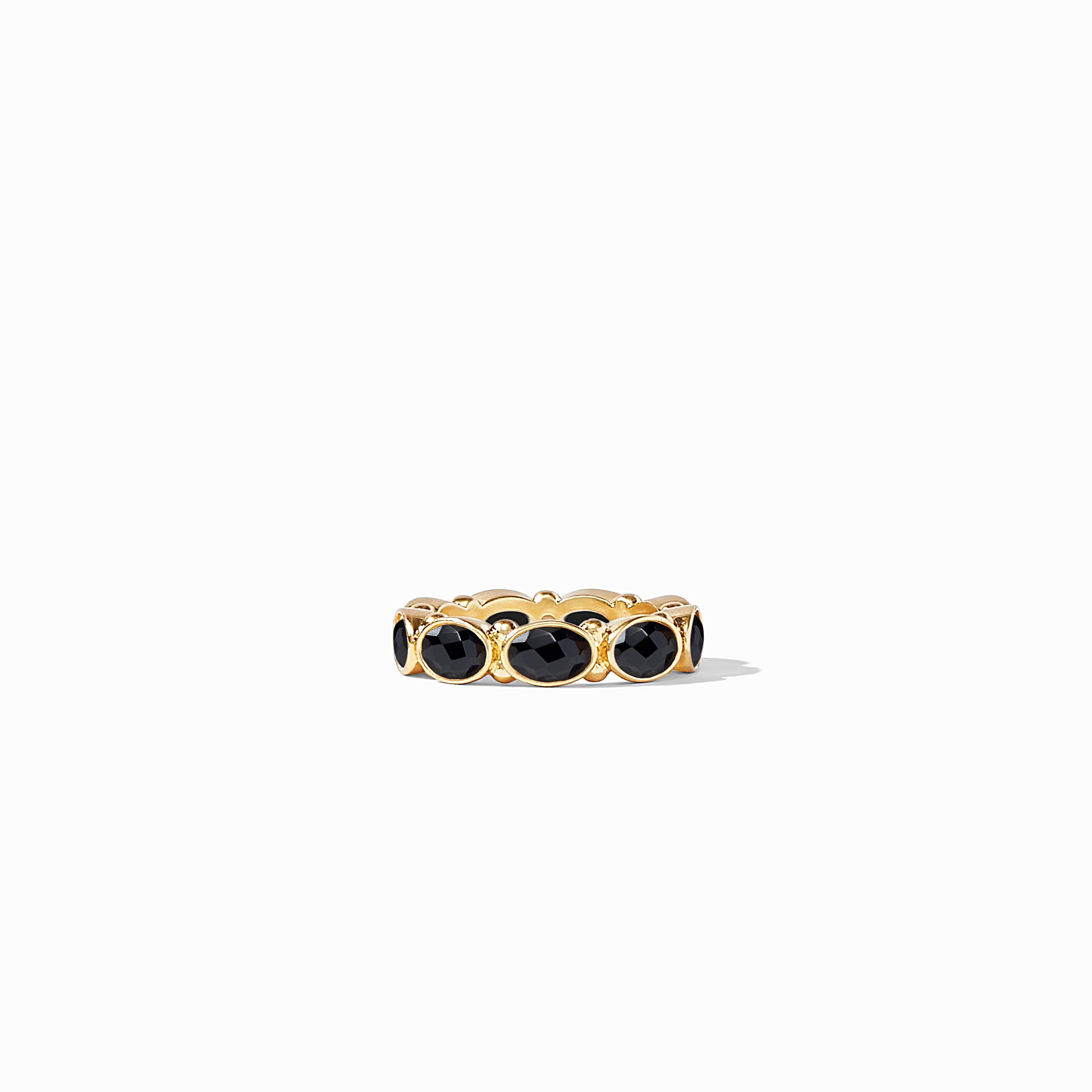 Julie Vos - Mykonos Ring, Obsidian Black / 9
