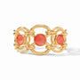 Julie Vos - Palermo Stone Cuff, Iridescent Coral