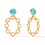 Julie Vos - Palermo Statement Earring, Iridescent Bahamian Blue