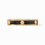 Julie Vos - Palladio Enamel Hinge Bangle, Obsidian Black Enamel