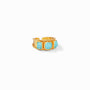 Julie Vos - Savoy Ring, Iridescent Bahamian Blue / 8/9, Iridescent Bahamian Blue, new bahamian blue, resort 2022