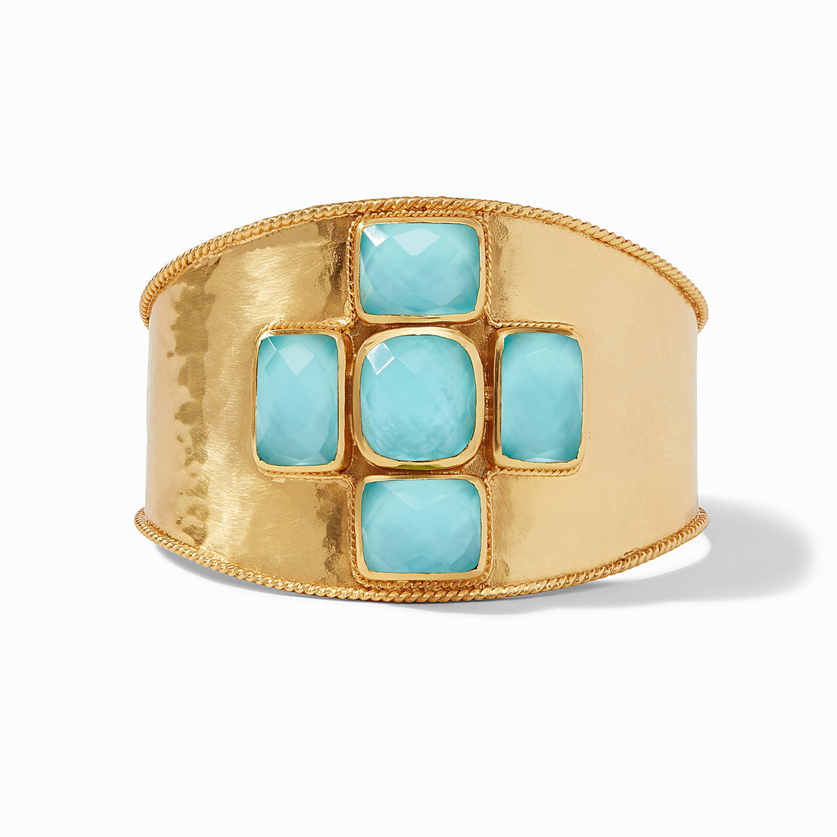 Julie Vos - Savoy Cuff, Iridescent Bahamian Blue