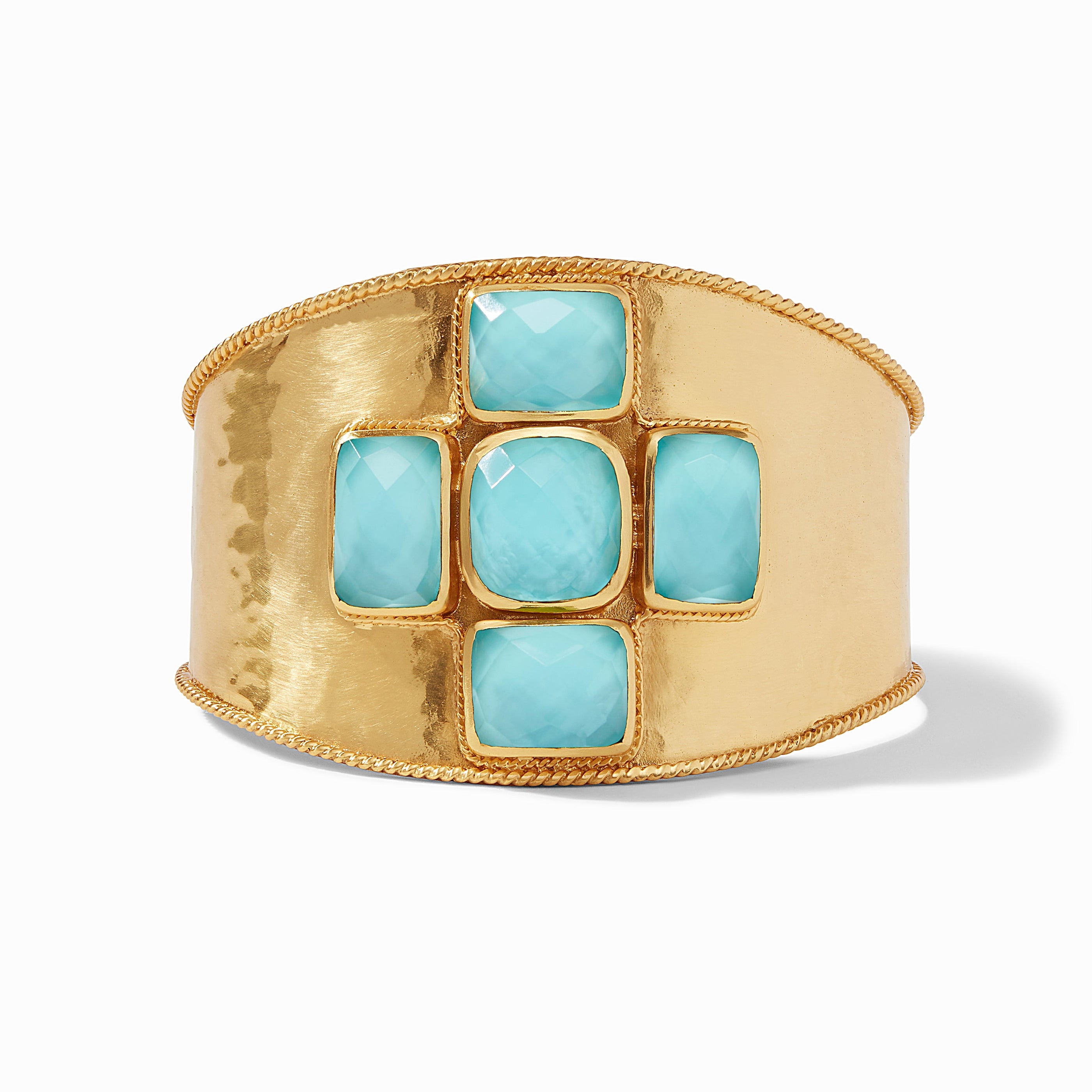 Julie Vos - Savoy Cuff, Iridescent Bahamian Blue