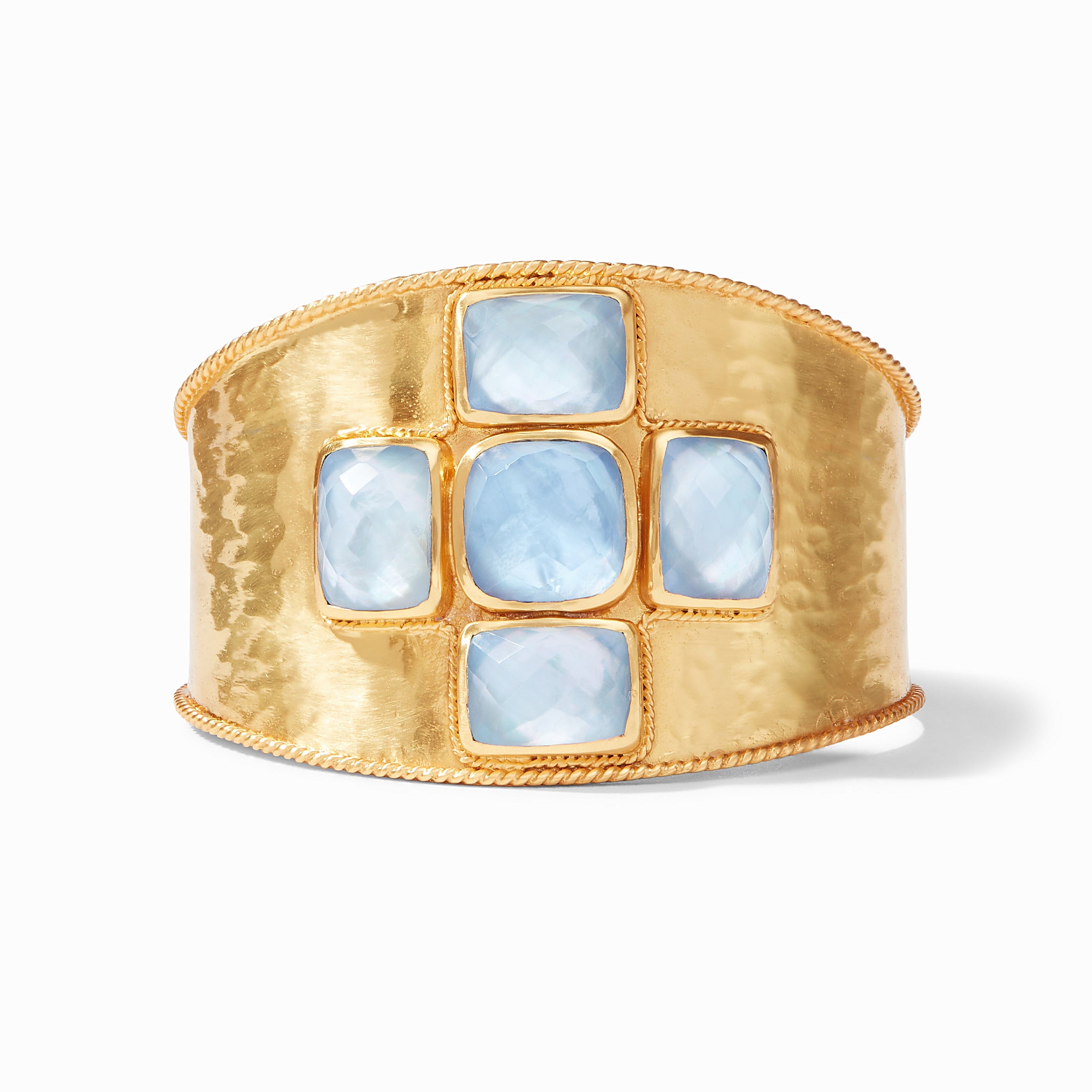 Julie Vos - Savoy Cuff, Iridescent Chalcedony Blue