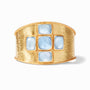 Julie Vos - Savoy Cuff, Iridescent Chalcedony Blue