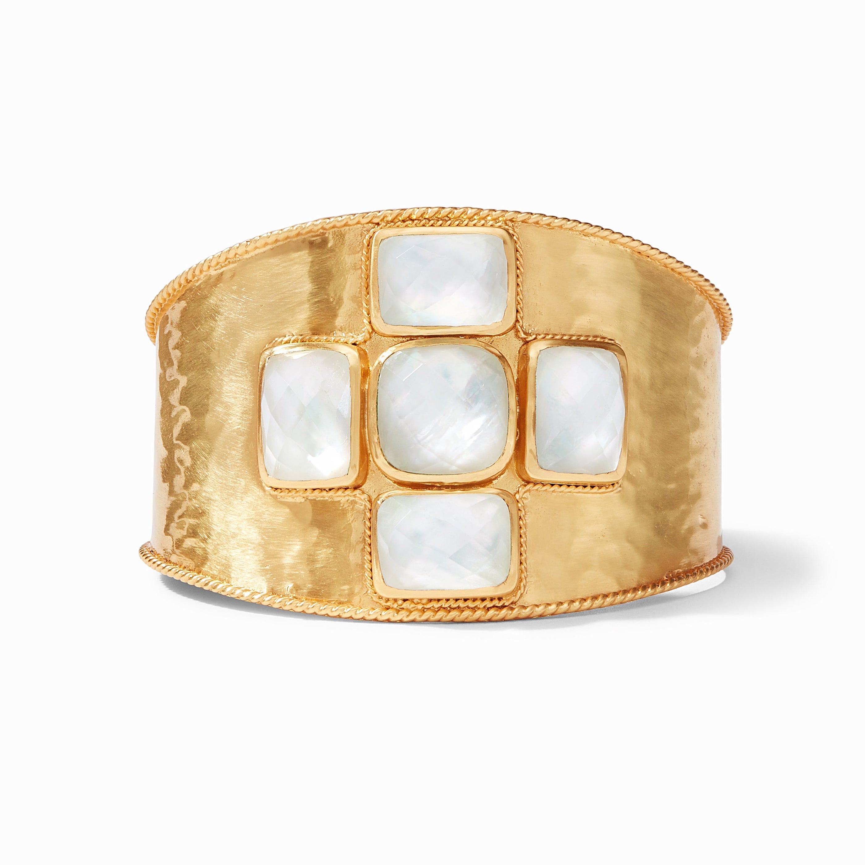 Julie Vos - Savoy Cuff, Iridescent Clear Crystal