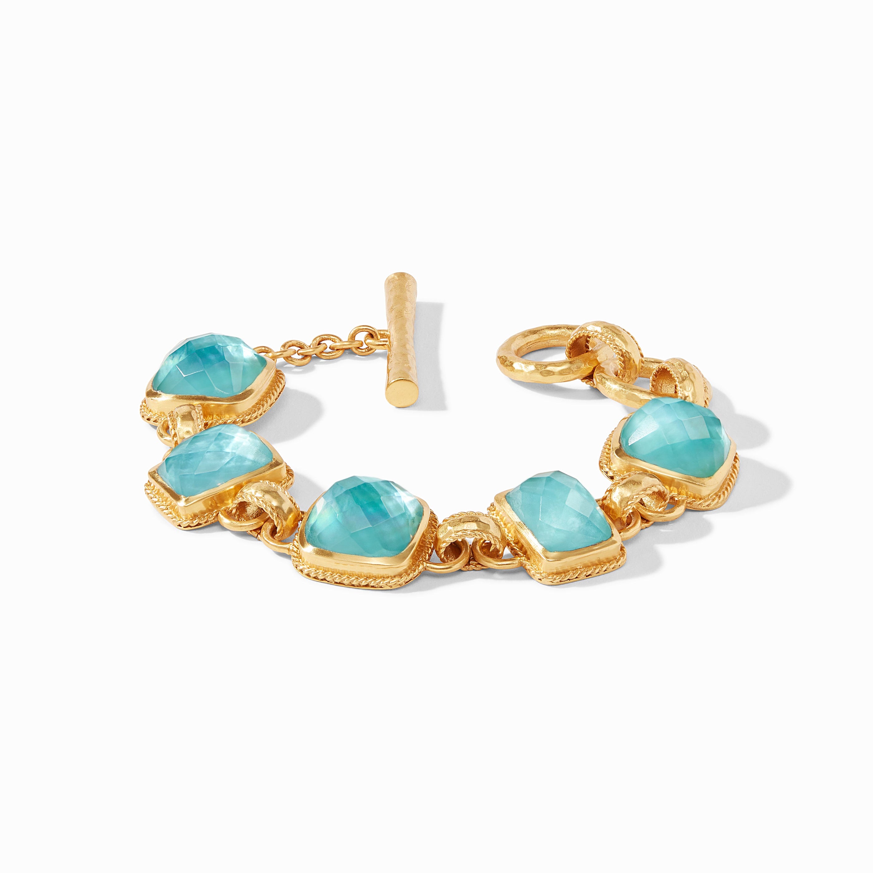 Julie Vos - Savoy Demi Bracelet, Iridescent Bahamian Blue