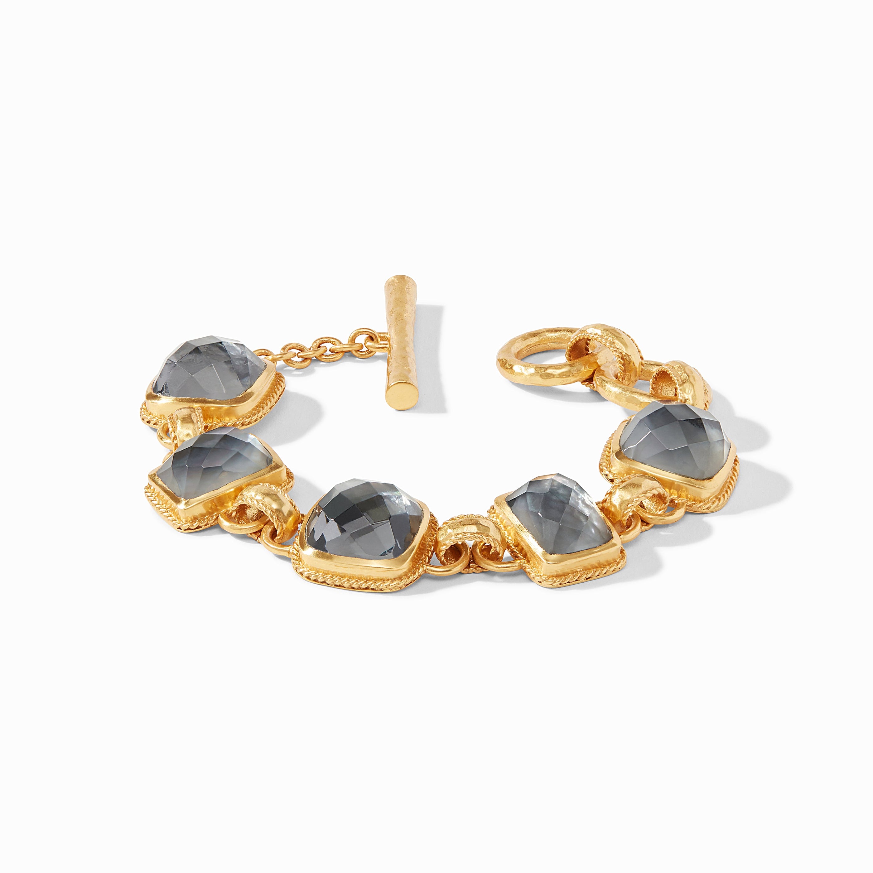Julie Vos - Savoy Demi Bracelet, Iridescent Charcoal Blue