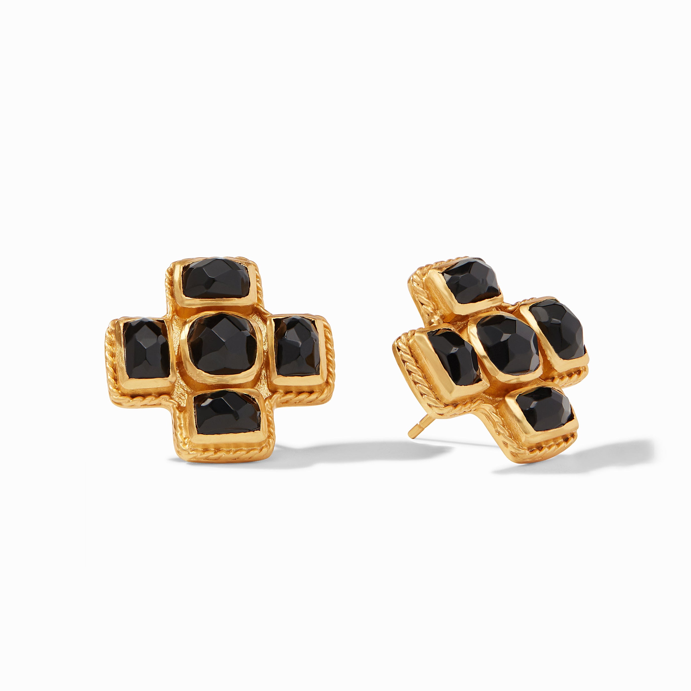 Julie Vos - Savoy Earring, Obsidian Black