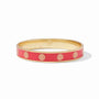 Julie Vos - Soleil Bangle, Coral Enamel / Large