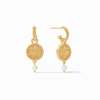 carousel, Trieste Pearl Hoop & Charm Earring, 
