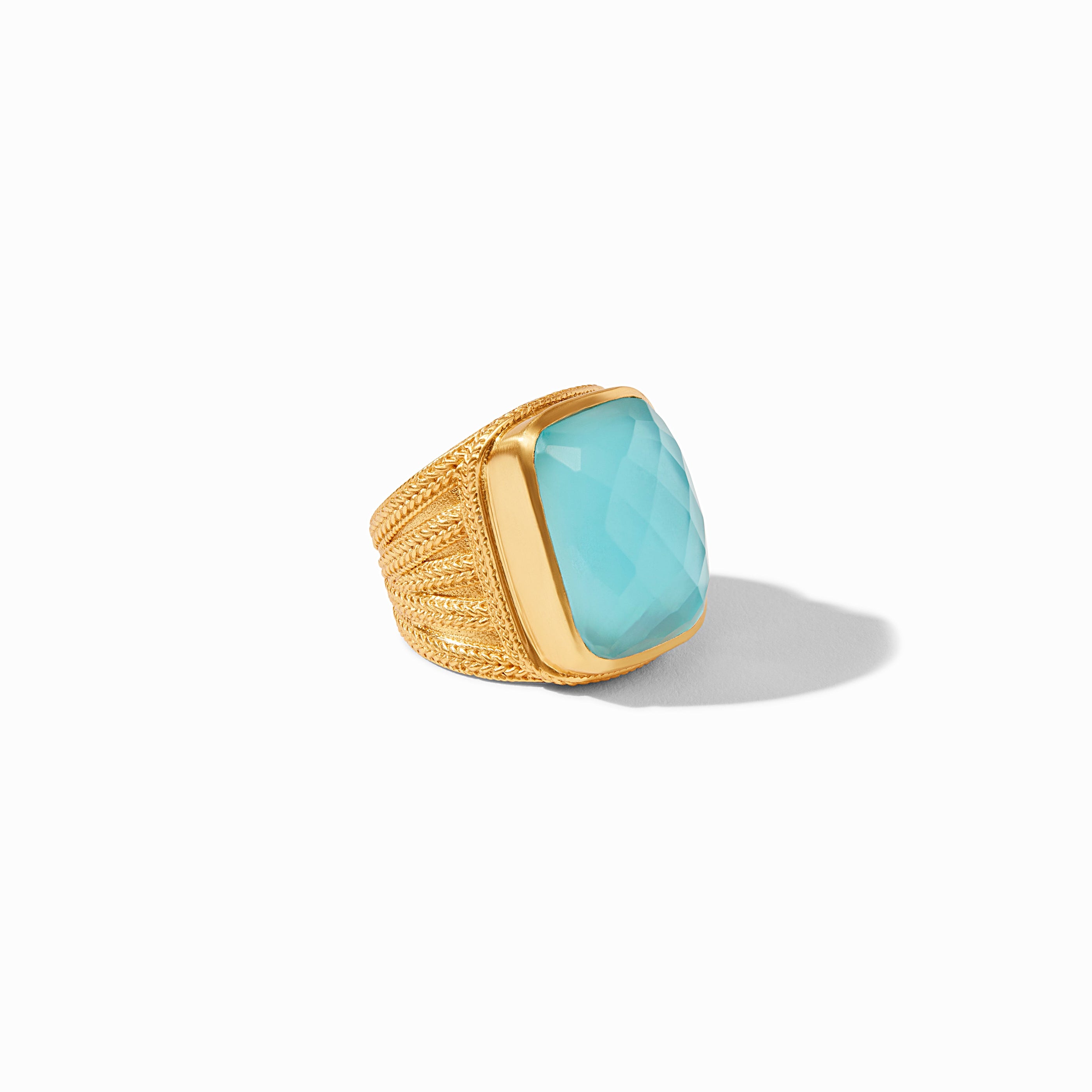 Julie Vos - Windsor Statement Ring, Iridescent Bahamian Blue / 9, Bahamian Blue, bahamian blue, spring 2022, mothers day gift guide